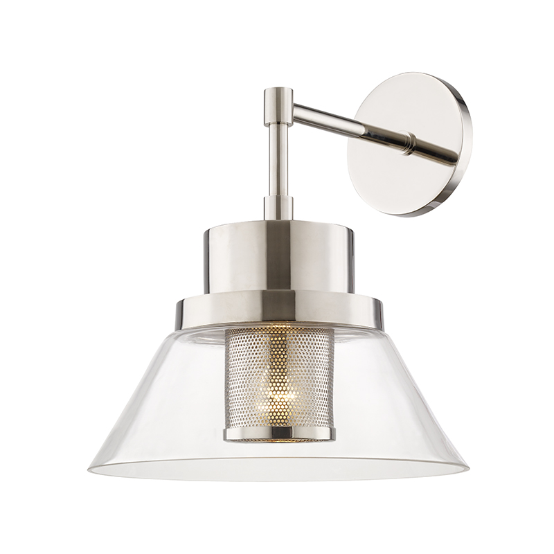 Hudson Valley Paoli Wall Sconce Polished Nickel