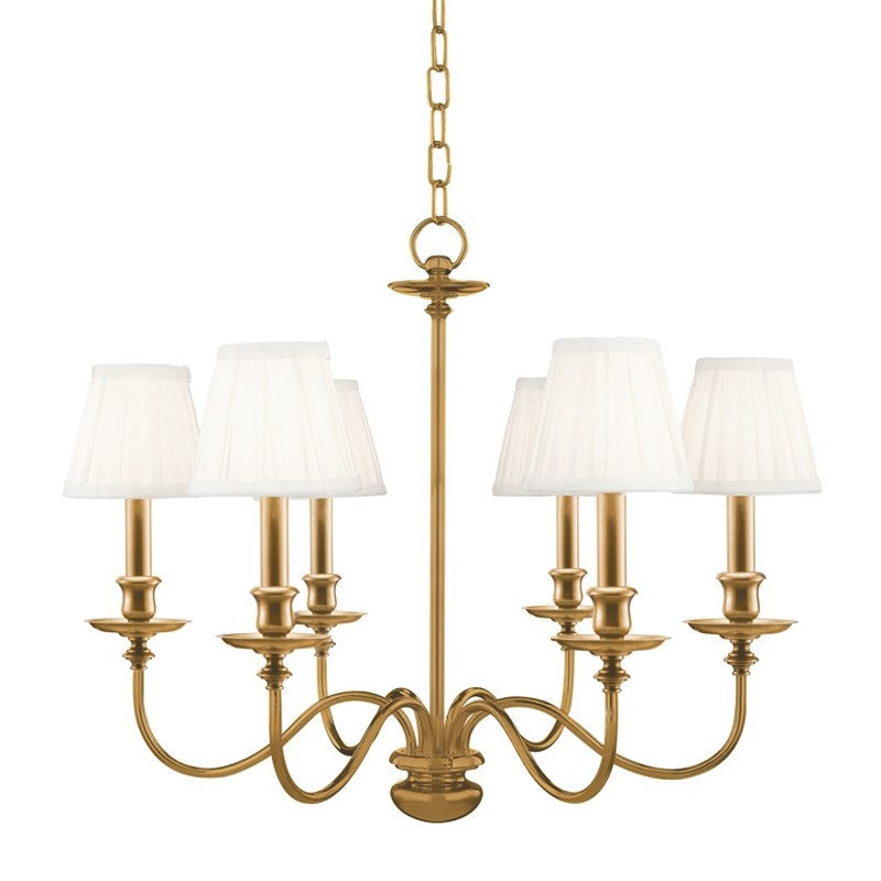 Hudson Valley Menlo Park Chandelier Aged Brass