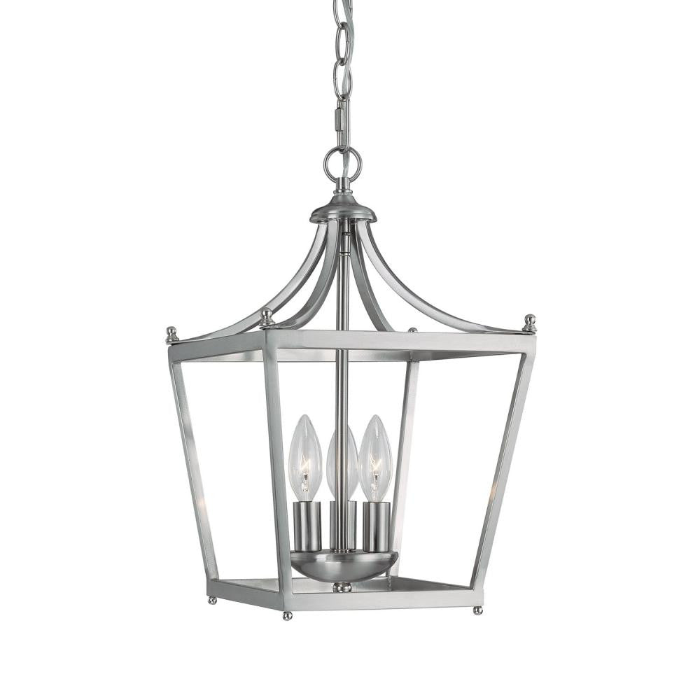 Stanton 3-Light Foyer Pendant - Brushed Nickel