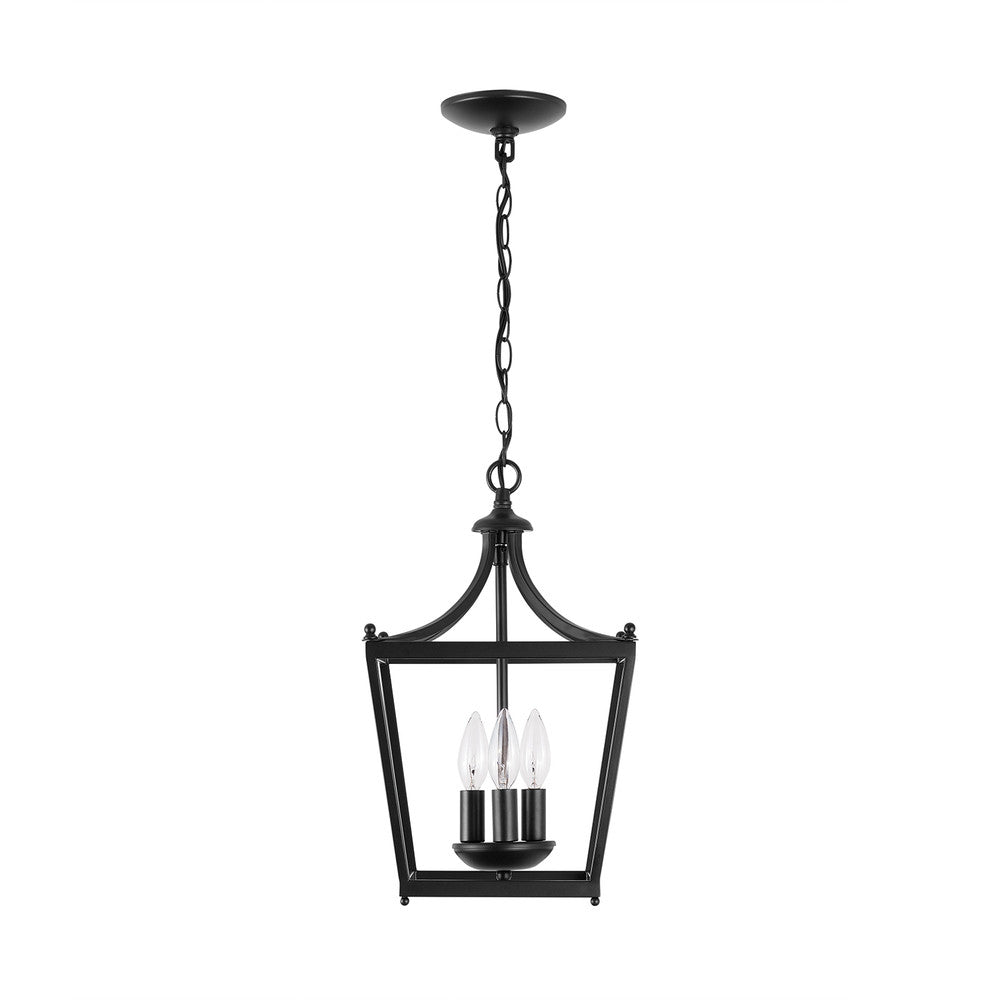 Stanton 3-Light Foyer Pendant - Matte Black