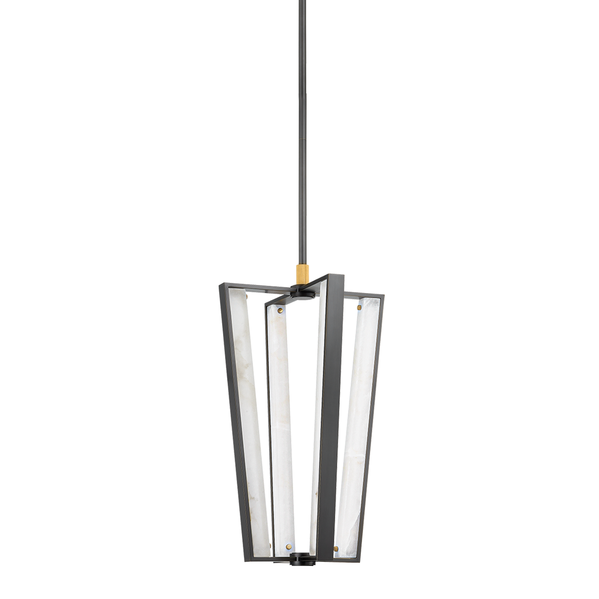 Hudson Valley Edgemere 4-Light Pendant Aged Brass/Distressed Bronze