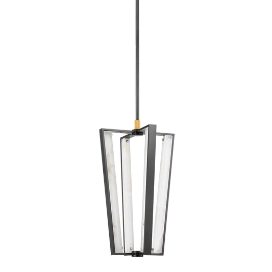 Hudson Valley Edgemere 4-Light Pendant Aged Brass/Distressed Bronze