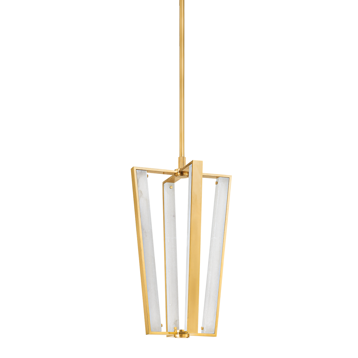 Hudson Valley Edgemere 4-Light Pendant Aged Brass