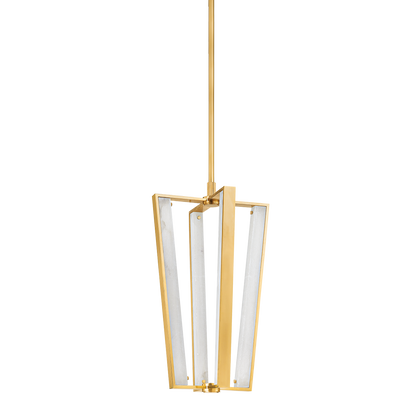 Hudson Valley Edgemere 4-Light Pendant Aged Brass