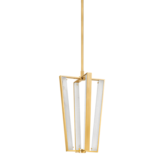 Hudson Valley Edgemere 4-Light Pendant Aged Brass