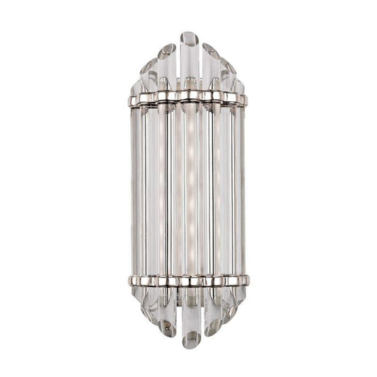 Hudson Valley Albion Bathroom Wall Sconce Polished Nickel
