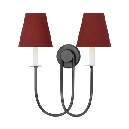 Hudson Valley Midtown 2-Light Wall Sconce Old Bronze