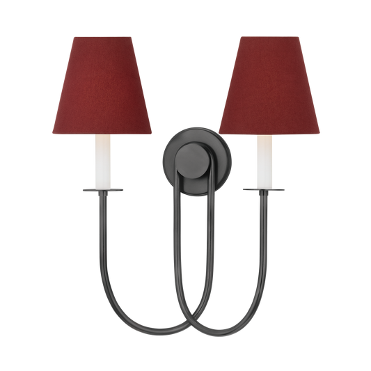 Hudson Valley Midtown 2-Light Wall Sconce Old Bronze