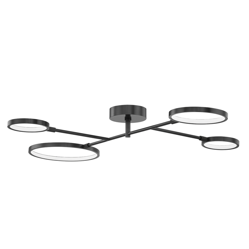Hudson Valley Saturn Flush Mount Old Bronze