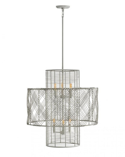 Hinkley Nikko Chandelier Brown, Steel, Light Ashwood