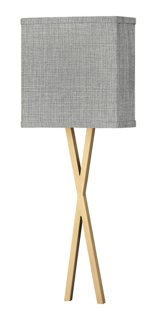 Hinkley Axis Bathroom Wall Sconce Brass, Steel, Heritage Brass