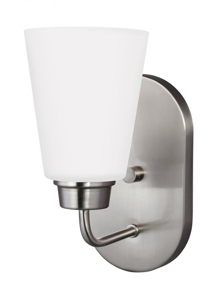 Generation Lighting Kerrville One Light Wall / Bath Sconce Brushed Nickel