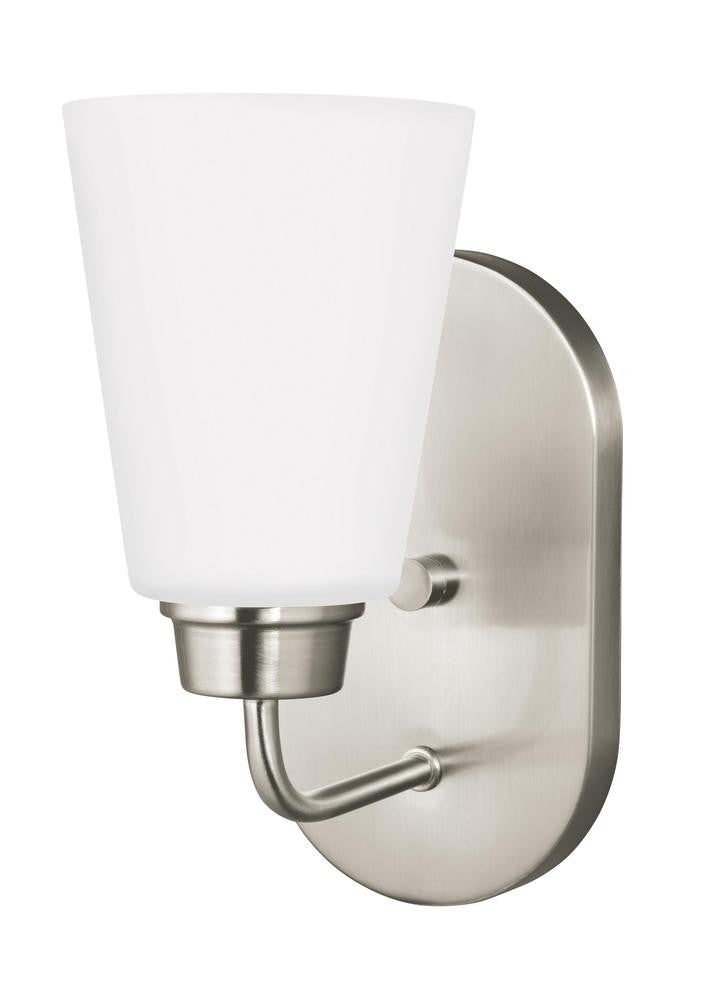 Generation Lighting Kerrville One Light Wall / Bath Sconce Brushed Nickel