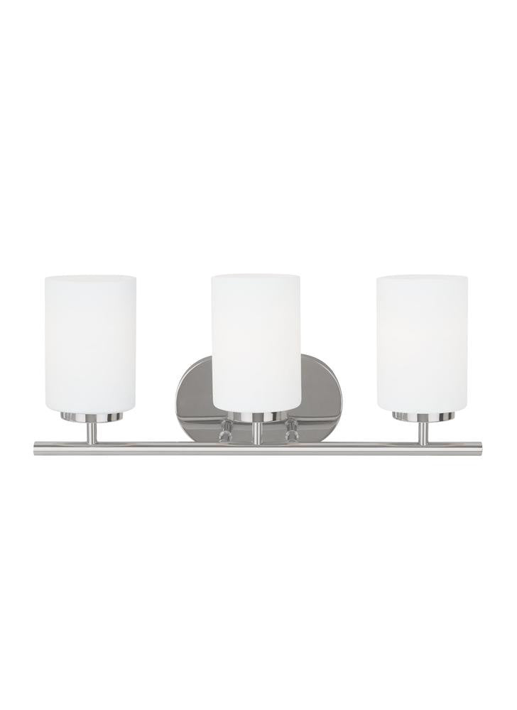 Generation Lighting Oslo Three Light Wall / Bath Chrome