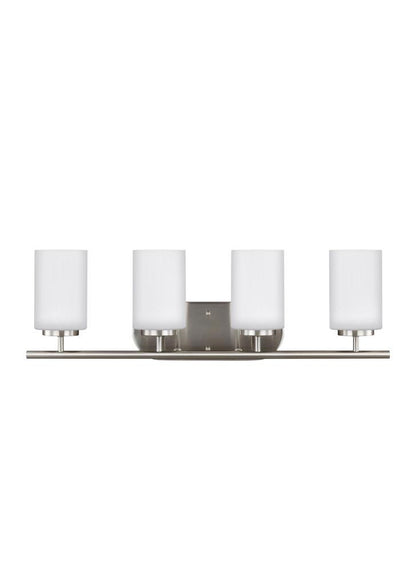 Generation Lighting Oslo Four Light Wall / Bath Brushed Nickel