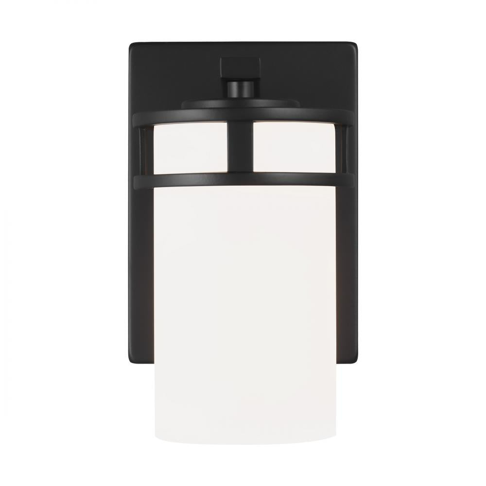 Generation Lighting Robie One Light Wall / Bath Sconce Midnight Black