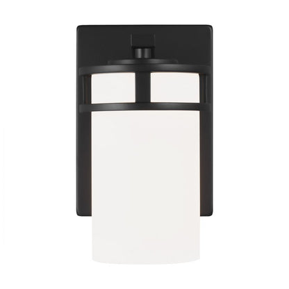Generation Lighting Robie One Light Wall / Bath Sconce Midnight Black