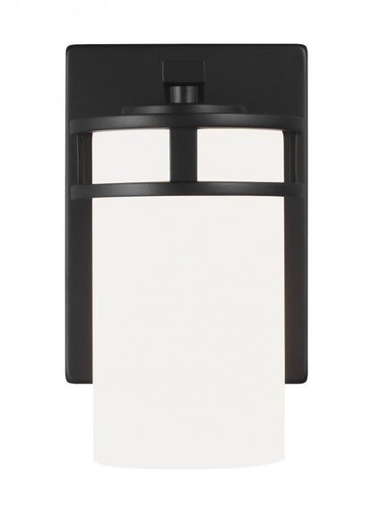 Generation Lighting Robie One Light Wall / Bath Sconce Midnight Black