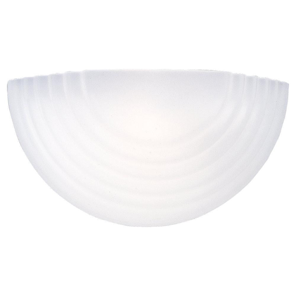 Generation Lighting Stepped Glass One Light Wall / Bath Sconce White