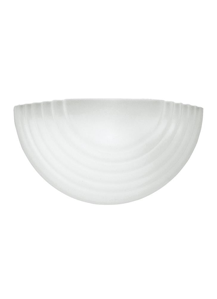 Generation Lighting Stepped Glass One Light Wall / Bath Sconce White