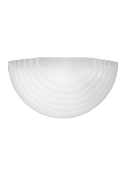 Generation Lighting Stepped Glass One Light Wall / Bath Sconce White