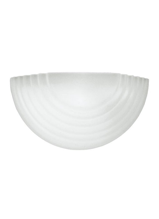 Generation Lighting Stepped Glass One Light Wall / Bath Sconce White