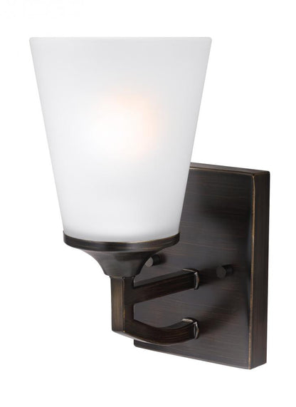 Generation Lighting Hanford One Light Wall / Bath Sconce Bronze