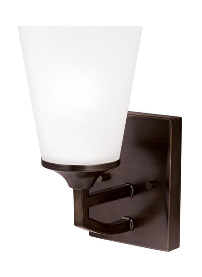 Generation Lighting Hanford One Light Wall / Bath Sconce Bronze