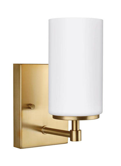 Generation Lighting Alturas One Light Wall / Bath Sconce Satin Brass