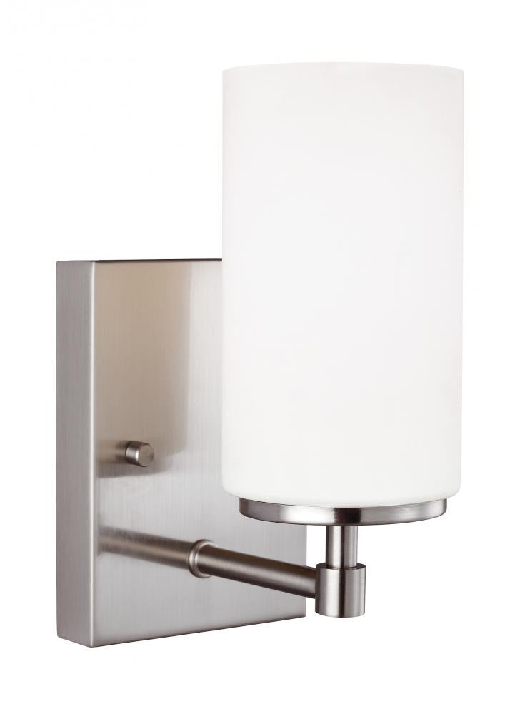 Generation Lighting Alturas One Light Wall / Bath Sconce Brushed Nickel