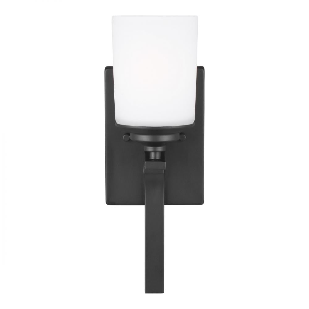 Generation Lighting Kemal One Light Wall / Bath Sconce Midnight Black