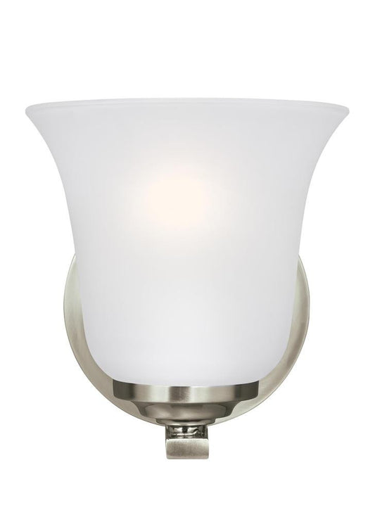 Generation Lighting Emmons One Light Wall / Bath Sconce Brushed Nickel