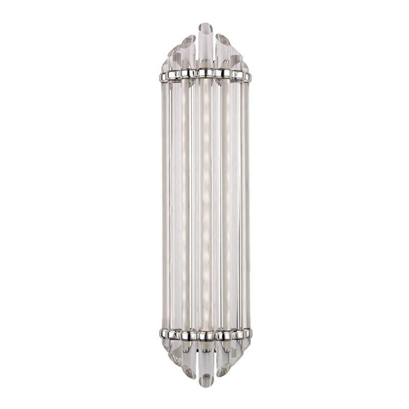 Hudson Valley Albion Bathroom Wall Sconce Polished Nickel