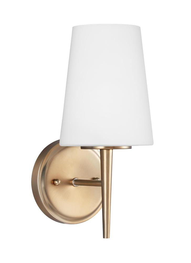 Generation Lighting Driscoll One Light Wall / Bath Sconce Satin Brass