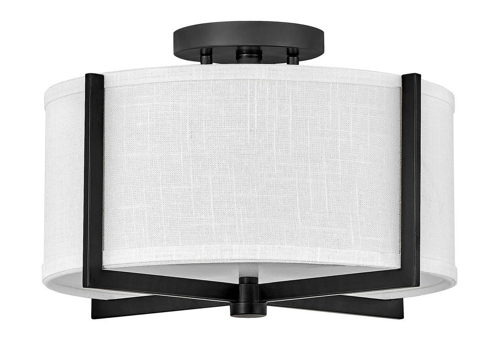 Hinkley Axis Semi-Flush Mount Black