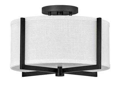 Hinkley Axis Semi-Flush Mount Black