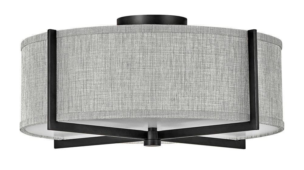 Hinkley Axis Semi-Flush Mount Black