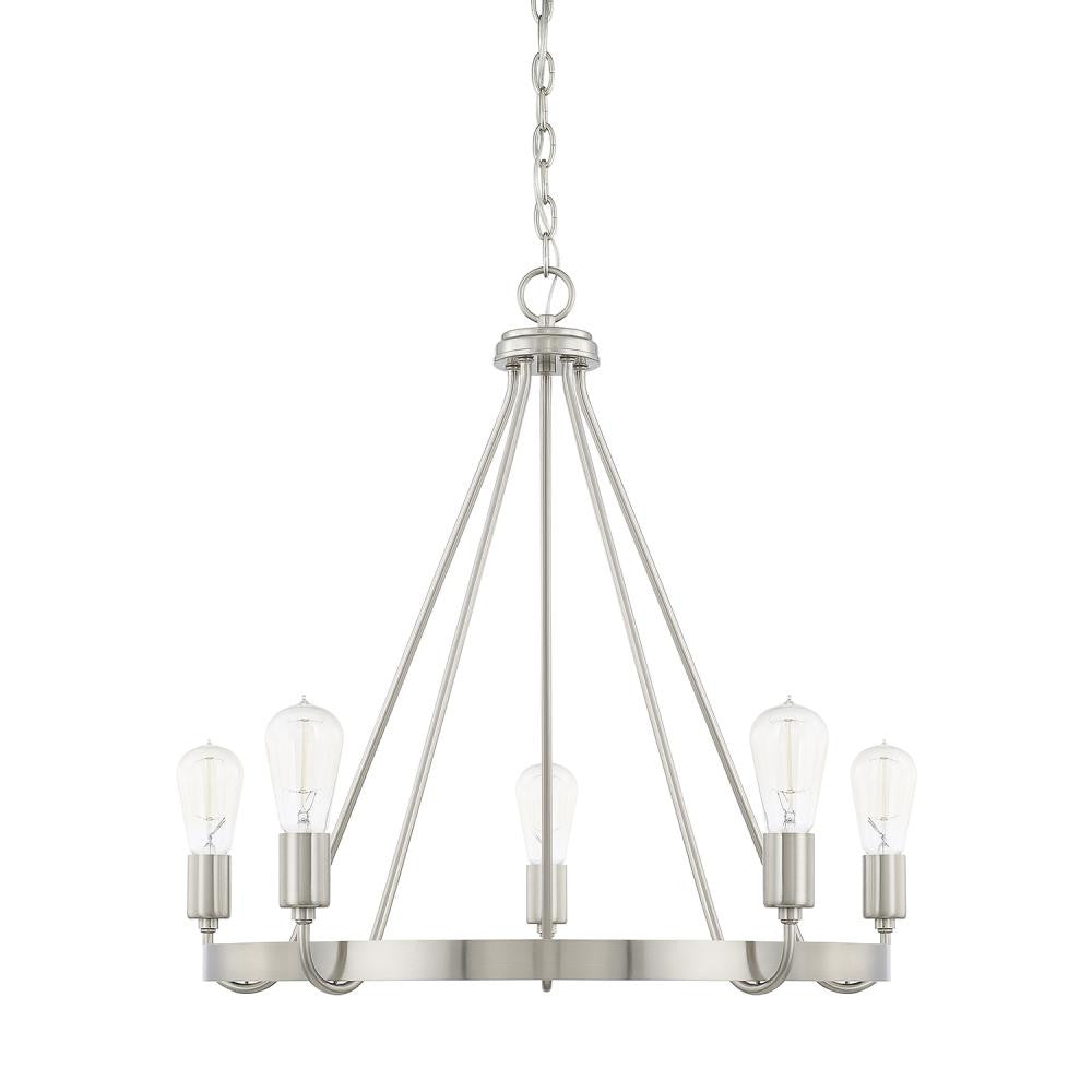 Tanner 5-Light Ring Chandelier - Brushed Nickel