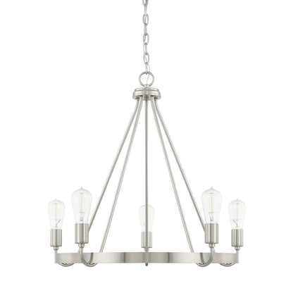 Tanner 5-Light Ring Chandelier - Brushed Nickel