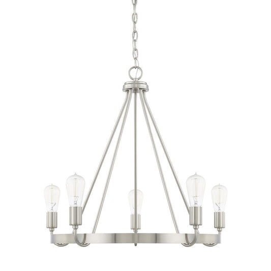 Tanner 5-Light Ring Chandelier - Brushed Nickel