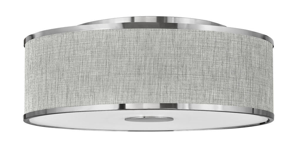 Hinkley Halo Flush Mount Brushed Nickel