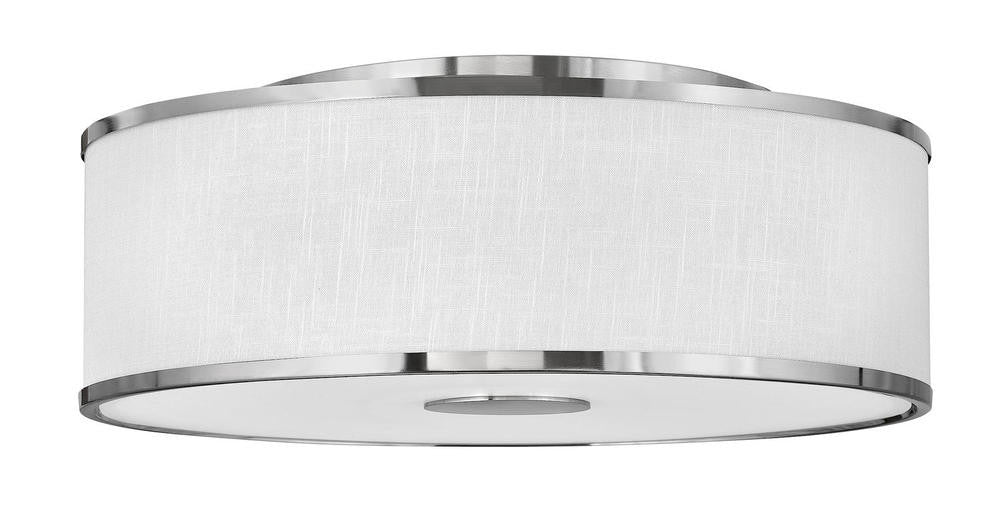 Hinkley Halo Flush Mount Brushed Nickel