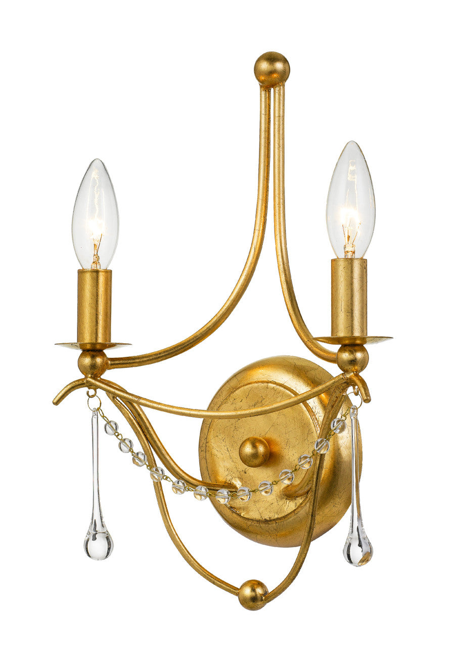 Crystorama Metro Wall Sconce Antique Gold