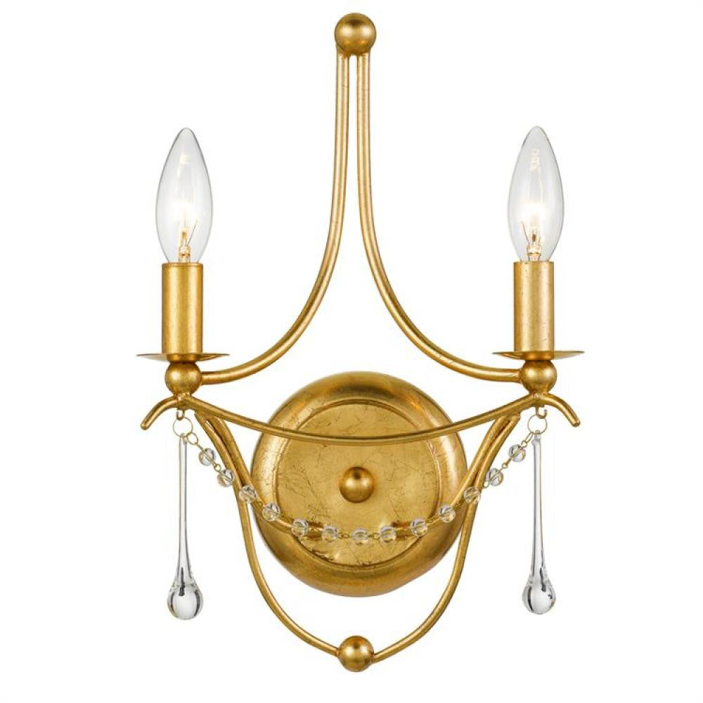 Crystorama Metro Wall Sconce Antique Gold
