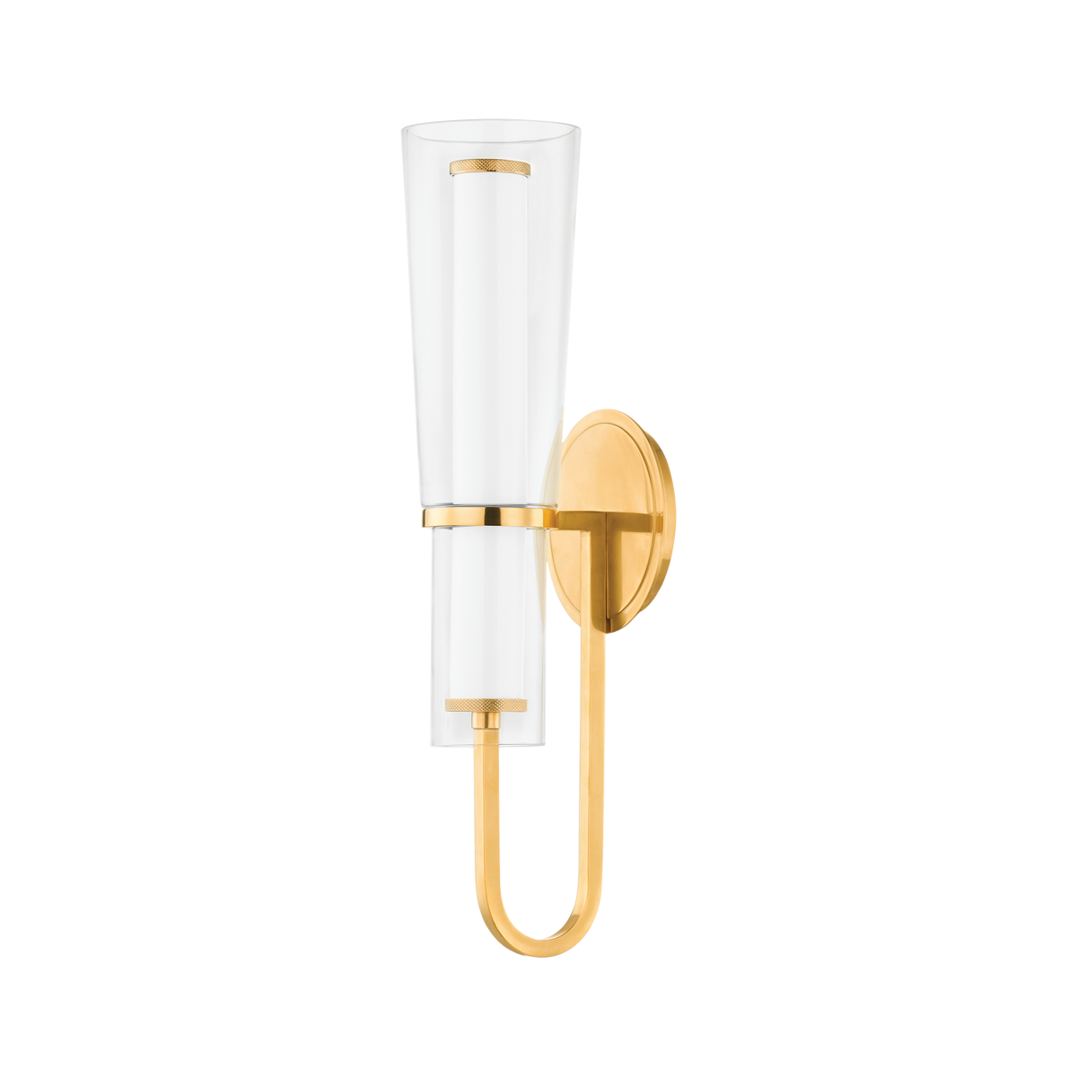 Hudson Valley Vancouver Wall Sconce Aged Brass