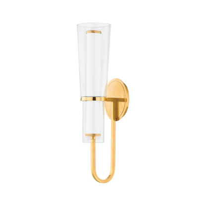 Hudson Valley Vancouver Wall Sconce Aged Brass