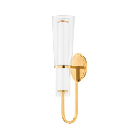 Hudson Valley Vancouver Wall Sconce Aged Brass