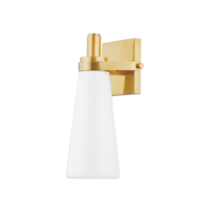 Hudson Valley Trude Wall Sconce Aged Brass