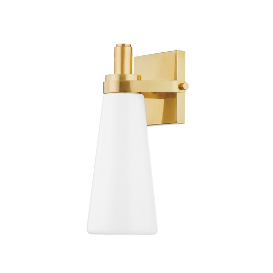 Hudson Valley Trude Wall Sconce Aged Brass