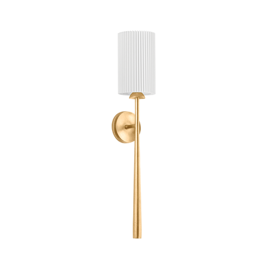 Hudson Valley Sterling Wall Sconce Vintage Gold Leaf